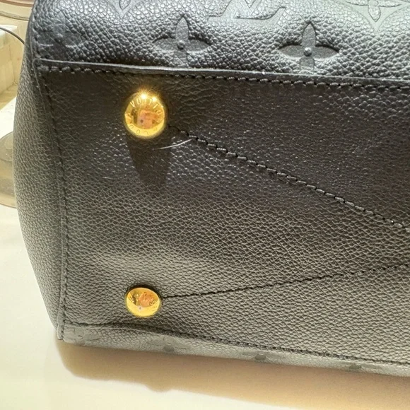 Louis Vuitton Black Embossed Montaigne mm - Picture 11 of 16